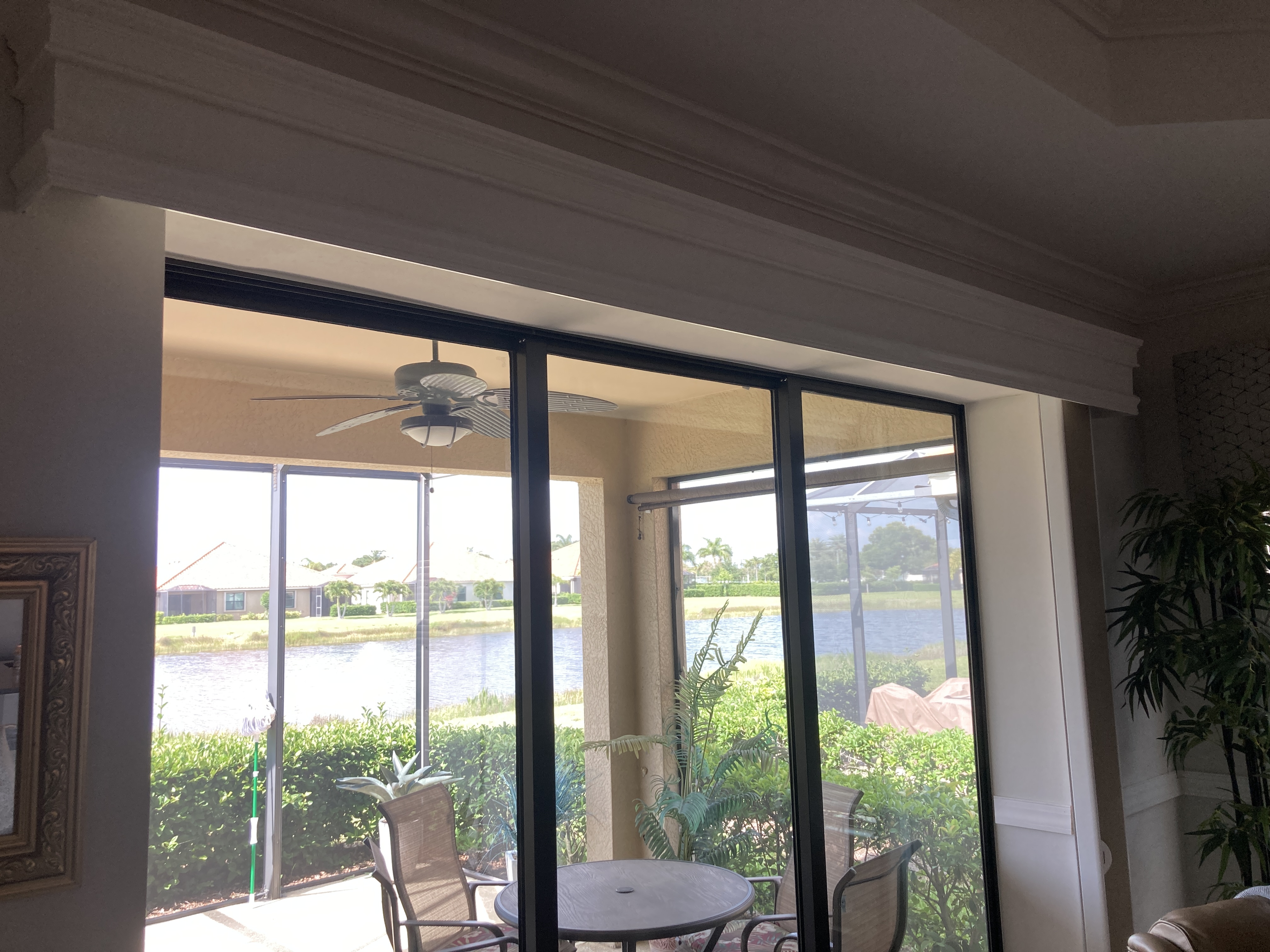 Residential interior crown molding and trim detail